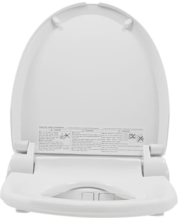 Siège de toilette intelligent - Bidet - 1350 W - Eau chaude - Veilleuse LED - Turbo/douche/bidet - Pour toilettes standard - Montage autonome - Pour personnes âgées, femmes et enfants