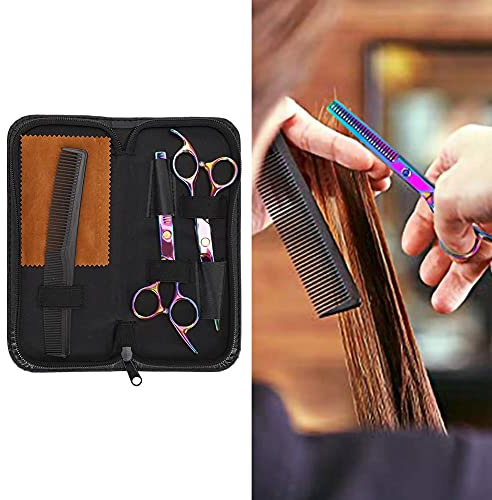 Yinhing Professionell Hårklippande Saxset Premium Rostfritt Stål Frisörsalong Frisörsaxar med Ergonomisk Design för Klippning Texturering och Gallring Idealisk för Stylister och