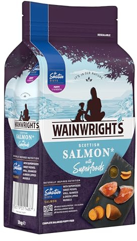 Wainwright's Sensitive Puppy Dry Dog Food Scottish Salmon With Superfoods 2kg