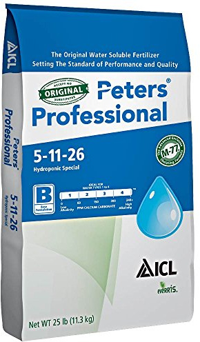 Peters Professional Hydroponic Special Fertilizer, 5-11-26 (25 Pound Bag)