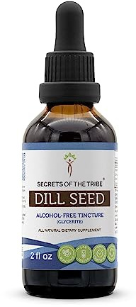 Secrets of the Tribe Dill Seed Alcohol-Free Liquid Extract, Dill Dried Seed (Anethum Graveolens) Tincture Supplement (2 FL OZ)