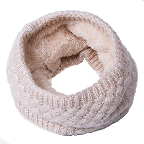 AISHNE Winter Loop Schal Damen Schlauchschal Rundschal Herren Loopshal Mit Pelz Wolle Schals Warme