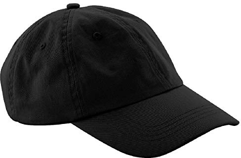 Beechfield B653 Low Profile 6 Panel Dad Cap - Black