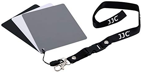 Carte d’équilibre des Blancs en PVC Gris pour Photographie d’Appareil Photo Reflex numérique et de Film Couleur - Calibrage personnalisé de l’Appareil Photo - Balance des Blancs