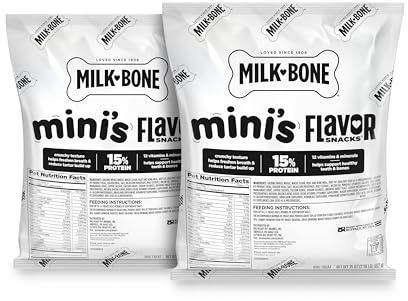 Milk-Bone Mini's Flavor Snacks Dog Treats, 35 Ounce Refill Packs (Pack of 2)