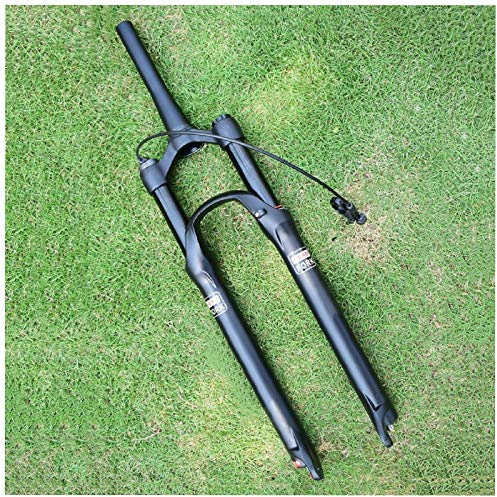 VPPV Forcella per Bicicletta da Mountain 27,5 , Tubo Dritto 1-1/8 Ammortizzatore 29 Pollici Bicicletta MTB Forche a Gas Corsa 120 mm (Colore : Remote Lock-B, Size : 26inch)