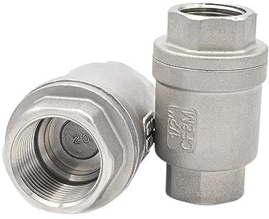 SHYISY Clapet Anti-Retour Acier Inoxydable 304 1/8 1/4 3/8 1/2 3/4 1 Filetage Femelle Bouche Fil clapet Anti-Retour Vertical clapet Anti-Retour (Size : DN40)