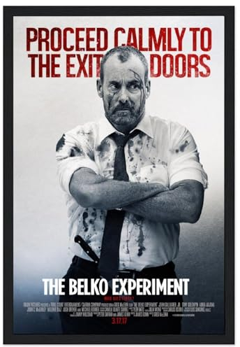 V BY N The Belko Experiment (3) Filmposter Vintage Art Cover Raumdekor Ästhetische Schlafzimmer Dekor Leinwand Poster für Schlafzimmer 40 x 60 cm Stil