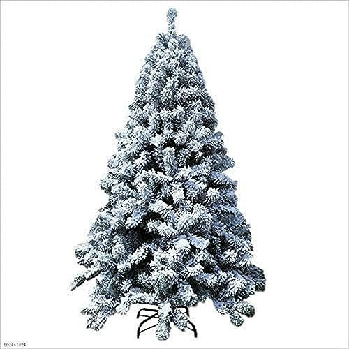 RajoNN Weihnachtsbaum 4/5/6/7 / 8Ft Weihnachtsbaum Schnee beflockt künstliche Kiefer mit Reißverschluss Weihnachtsbaum Simulation Schnee Zeder Skulptur Dekoration mit Metallständer (Größe: 1,8 m) (1,2