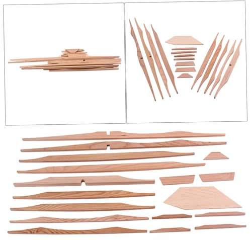 DRESSOOS 17stücke Teiliges Fichten-brace-holz-kit Für Akustik-gitarren Gitarrenbauer Diy-zubehör Teile Hellbraun
