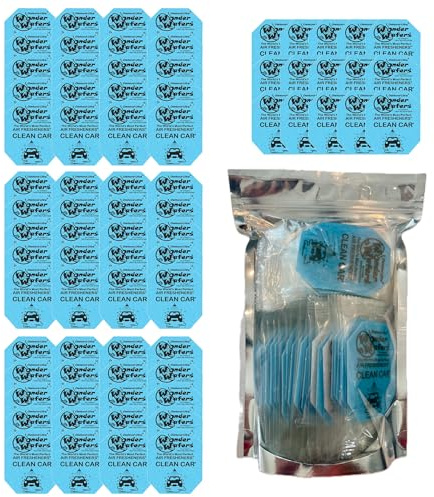 Wonder Wafers 75 count Air Fresheners Individually Wrapped, Clean Car Fragrance