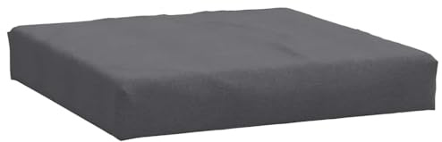vidaXL Cojín para sofá palets Tela Gris Antracita Melange 60x60x9,5 cm, cojín palets, cojín de jardín, cojín de Silla, cojín, cojín de Exterior