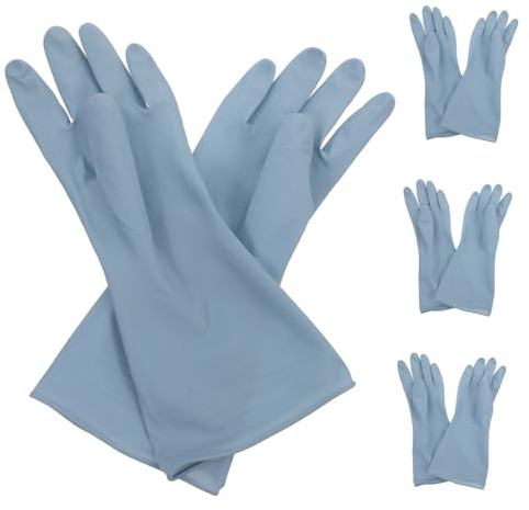 CIYODO 4paare Waschhandschuhen Aus Pvc Wiederverwendbare Küchenhandschuhe Für Geschirrspülen Reinigungshandschuhe Zum Putzen Haushalts Und Gartenhandschuhe