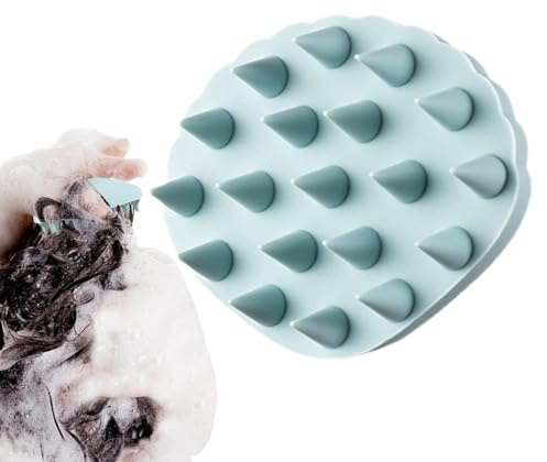 Kopfhaut-Massagegerät, Silikon-Shampoo-Schrubber | Muschelförmiger Massagekamm, Kopfhautschrubber, Dusch-Haarbürste, Haarpflege-Werkzeuge für Damen, Herren, Kinder