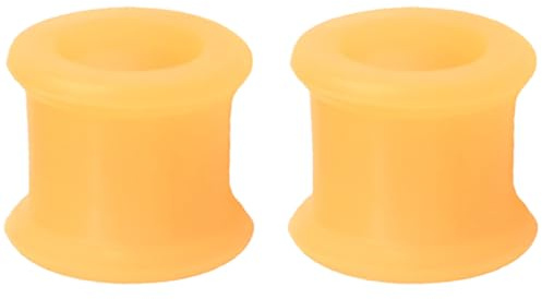 YQNONEZ Silicona Negra 1 Par Doble Saddles Oreja Túneles de Calibre Grueso Túnel Hipoalergénico Body Piercing Joyería Piercing Oreja Flexible Tuneles De Oreja Para Hombre Mujeres 3 mm (8G), 12 mm(1/2
