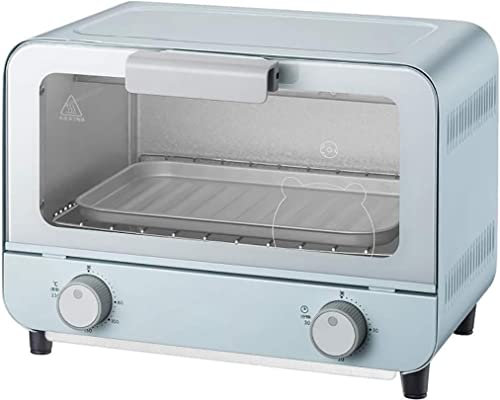 Horno Tostador Eléctrico, Mini horno de 9 litros, temperatura ajustable de 50 a 230 ℃ y temporizador de 30 minutos for hornear en el hogar, horno multifuncional for pasteles, horno tostador de encimer