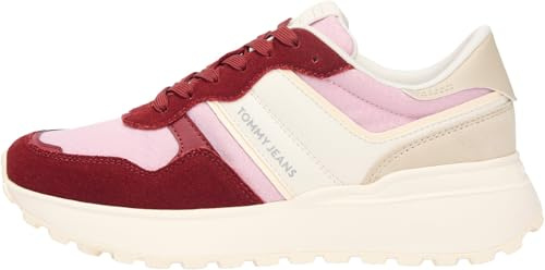 Tommy Jeans Tjw Cleated Runner Suede Mix En0en02921, Basso Top Donna