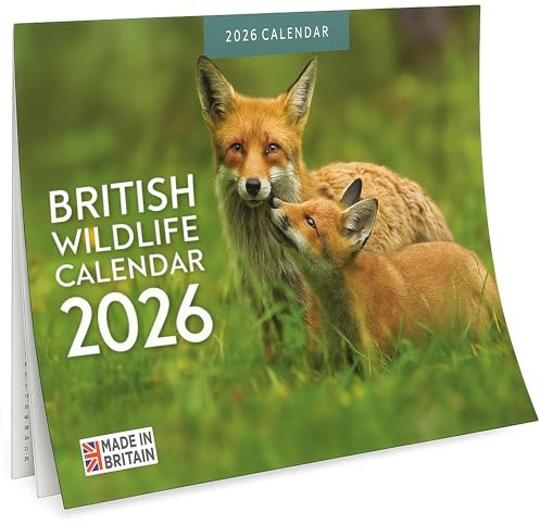 British Wildlife Calendar 2026 – Nature Wall Calendar A4