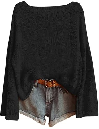 Fairisle Norwegian Women's Jumpers Ethnic Art Print Casual Pullover Knitted Sweaters for Women UK Fashion Long Sleeve Tops Chenille Crewneck Blouse Warm Layer Fair Isle Sweater Women Winter Essentials