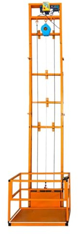 Plataforma Eléctrica de Elevación, Ascensor de Carga Montado en Pared con Control Remoto, Altura Ajustable, Ideal para Uso en Almacenes y Talleres, 10m/32.8ft