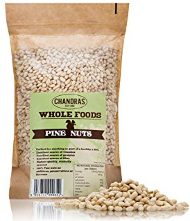 Chandra Whole Foods – Pine Nuts 350G - Low-GI Pine Nuts for Snacking, Salads, Baking & Cooking - Gluten-Free Keto Pine Nut, Rich in Protein & Vitamins