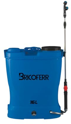 bricoferr Pulverizador eléctrico recargable bfol0860 para Insectos, 12 V