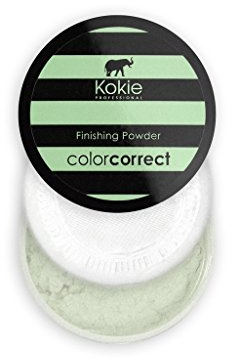 Kokie Cosmetics Setting Powders, Green - Redness Correction, 0.18 Ounce