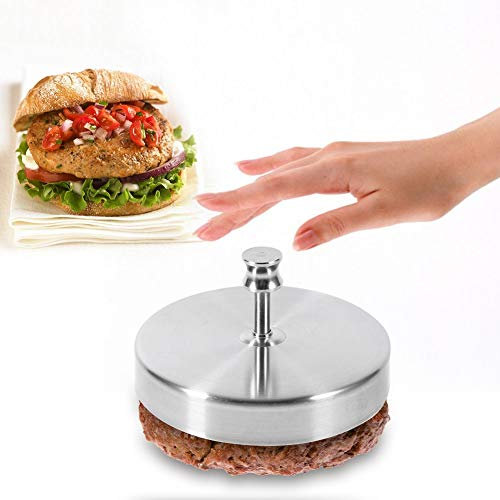 Pressa Stampa per Hamburger，Patatine fritte in acciaio inox per utensili da per tutti i tipi di carne, superficie antiaderente e forma uniforme