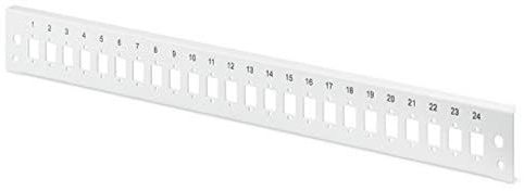 DIGITUS LWL Spleißbox Frontblende - Glasfaser Patch-Panel - 24x LC DX, SC SX, E2000 SX - 19-Zoll 1HE , Schnellverschluss