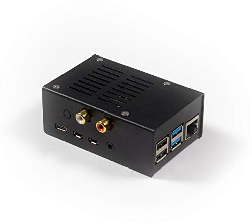 HiFiBerry DAC+ Metall Case V2 für Raspberry Pi 4, schwarz