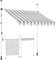 KESSER® Tenda da Sole a Morsetto con manovella per Balcone, Tenda da Sole per Balcone, Regolabile in Altezza, Idrorepellente, Protezione Solare, Copertura per terrazze, Bianco - Grigio, 350cm