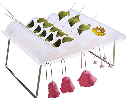 Kisbeibi Wavy Cake Drying Rack With Foldable Table Legs, Fondant Gum Paste Flower Drying Rack