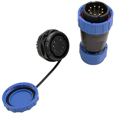 SZRMCC TY28 Connettore aeronautico Senza saldature Spina maschio impermeabile Presa femmina Connettore circolare industriale Montaggio a vite Scollegamento rapido (9Pin 10A)