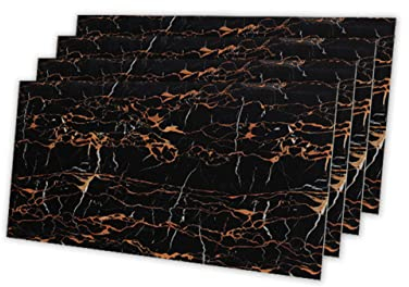 IZODEKOR Wandverkleidung Marmoroptik -4 Pcs 120x60cm- Alternative zu Badfliese/Küchenfliese, Duschwandpaneele, Wandpaneel für Küchenrückwand, Badezimmer, Innenbereich | Dragon