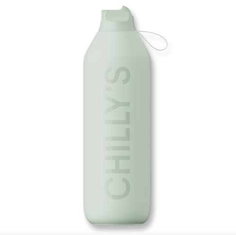 Generico Chilly Serie 2 FLIP Lichen 1000 ml Flasche aus BPA-freiem Edelstahl, wiederverwendbar.