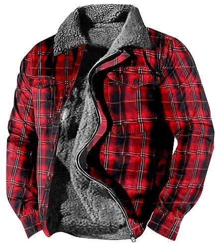 FeiBeauty Strickjacke Herren Winter Karo-Jacke Snowboard Jacke Männer Imprägnierspray Für Jacken Softshell Mens Jacket Allwetterjacke Pilotenjacke