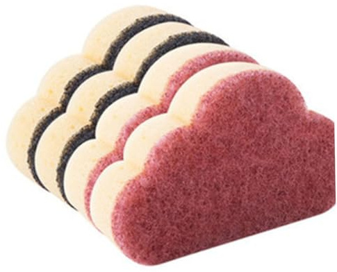 Didiseaon 12pcs Cloud-Shaped Cleaning Sponge Set Dish Washing Sponge Practical Home Scourer for Bowls Cups and Dishes