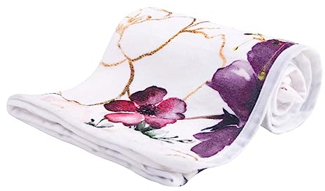 ULDIGI Weiche Flanelldecke für Babyfotografie Monatsdecke als Babyfoto Requisite Knitterfrei für Neugeborene und Babyshower