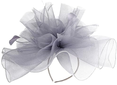 Holibanna Fascinator Damen Haarspange Hut Schleier Braut Kopfbedeckung Für Hochzeit Party Teehut