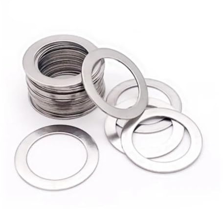 10 pezzi rondella piatta in acciaio inossidabile guarnizione ad alta precisione spessore ultra sottile M20 M22 M25 M28 M30 spessore 0.1mm 0.2mm 0.3mm 0.5mm 1mm(Thickness 1mm,25x35)