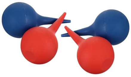 Ipetboom Ohrreinigungs Saugball 75 Ml 4 Stück aus Pvc mit Glatter Spitze für Kinder und Erwachsene zur Schonenden Ohrspülung und Staubentfernung