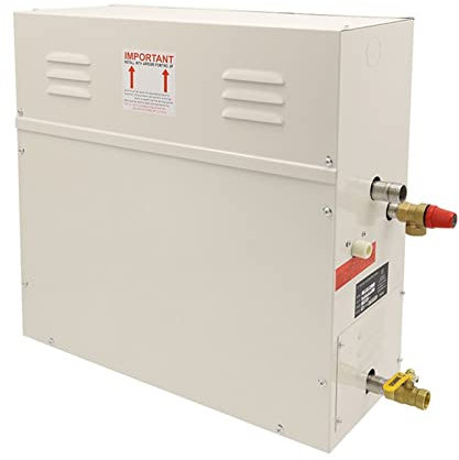 Vaporizador de Sauna, Kit generador de ducha de vapor Sistema de ducha de generador de vapor de autodenecimiento comercial SPA Generador de vapor de sauna de baño de ducha for uso en el hogar(4.5kw)