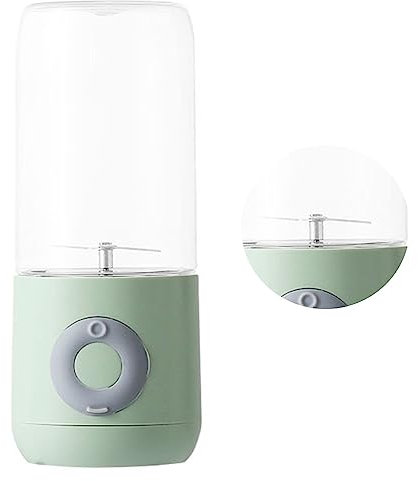 Copa de Licuadora, Fabricante de Batidos con Jugador Licuadora Portátil 6 Cuchillas USB USB Recargable Batidora Tazas Expulsión Taza Eléctrica para la Cocina para el Hogar Al Aire Libre (verde matcha)