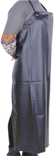 GXMDSGZ Mandil De Soldador Delantal de Soldadura de Cuero de Poliuretano de 97 cm × 65 cm Equipos de Soldador Protección de Aislamiento térmico Delantales de protección for Soldadura(105x75CM)