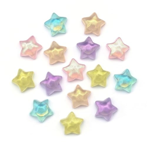 Keyduacu 15 piezas de imanes fuertes en forma de estrella, coloridos imanes decorativos 3D, potentes imanes para refrigerador para cocina, pizarra de oficina, armario y lavavajillas (Ripple Stars)