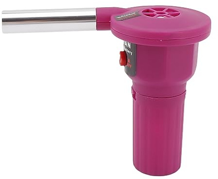 generic Bärbar BBQ-fläktluftfläkt - Handhållen Batteridriven Grillfläkt för Snabb Koltändning, Högtemperaturbeständig och Perfekt för Camping, Picknick, Grill