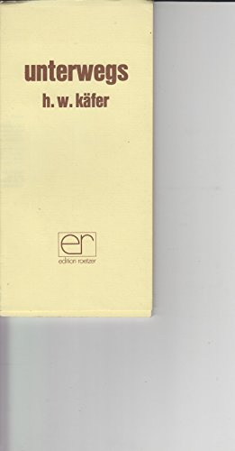Unterwegs. Zwei Lyrik-Zyklen