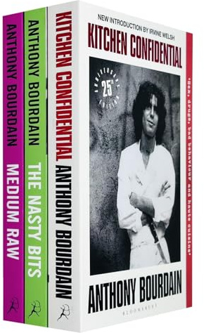 Anthony Bourdain Collection 3 Books Set (Medium Raw, Kitchen Confidential, The Nasty Bits)