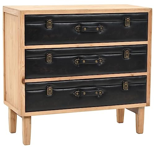 vidaXL Schubladenschrank Massiv Tannenholz Anrichte Sideboard Kommode Schrank