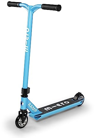 Micro™ Stuntscooter Ramp | Das Original | Extra Leichter Freestyle Scooter | Breite T-Bar – One-Piece aus Chromstahl | Stunt Scooter | Extrem robust